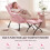 (Pink) Lazy Chair Lounge with foldable Footstool 3