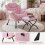 (Pink) Lazy Chair Lounge with foldable Footstool 4
