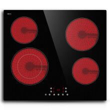 STARCHARTS Built-in Ceramic Hob 4 Burners 6400W ILVA Glass with Flexi Zones