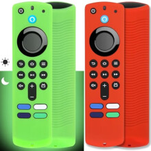 [2 Pack] Pinowu Remote Cover Case Compatible with Fire TV Stick 4K Alexa Voice Remote 3rd Gen, Anti Slip Silicone Case (NOT for HD / 4K 2nd 2024)