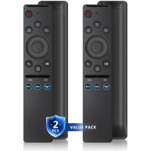2 stk for Samsung Smart TV Erstatningsfjernkontroll med 3 Shortcuts - Universell fjernkontroll for All Samsung TVs 2015-2025 All, Frame