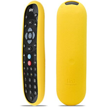 Capa Skin para Sky Q Remote by Inbrackets - Anti-choque Protective Case para Latest Sky Q Comando EC202, Silicone (Yellow)