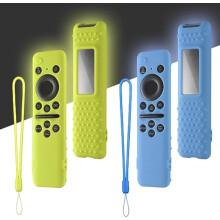Case para Samsung Comando 2023: WUZUN Compatível com TM2360E/TM2361E BN59-01432A/01432J, Non-Slip Solar Cell Case (Glow Blue + Glow Green)