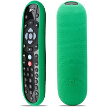 Inbrackets Case Skin for Sky Q Remote – Støtsikker Deksel Skin for Latest Sky Q Fjernkontroll EC202 Durable Silikon Honeycomb Texture (Green)