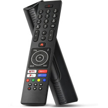 Bush TV Erstatningsfjernkontroll for Bush Smart TV Kompatibel med Finlux Digihome TVs - Universell fjernkontroll med Netflix YouTube knapper