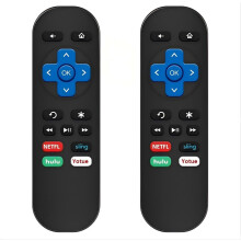 Gvirtue (Pack of 2) Replacement Remote Control Compatible with Roku Box Model: Roku 1, Roku 2(HD, XD, XS), Roku 3, Roku LT, HD, XD, XDS, Roku N1, Roku
