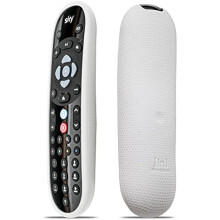 Inbrackets Protective Case for Sky Q Fjernkontroll - Støtsikker Deksel for Latest Sky Q EC202 - Durable Silikon Honeycomb Texture (Grey)