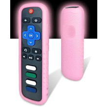 Protective Silicone Case para Roku Comandoler, Drop-Proof e Washable Capa, Compatível com Multiple Models (Black - Soft washable Silicone)