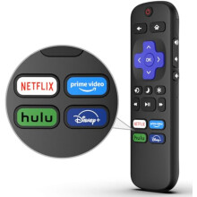 Fjernkontroll for Roku TV-fjernkontroll, Replacement for TCL/Hisense/Sharp/Philips/JVC/RCA/Magnavox/Sanyo/LG/Haier Roku TVs med Netflix
