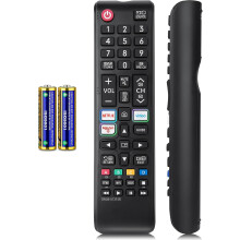 For Samsung TV-fjernkontroll, Universal Replacement for All Samsung Smart TV, BN59-01315B med Batteries, 3 Shortcut knapper, No Pairing
