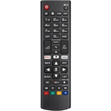 LG TV-fjernkontroll med Netflix og Prime Video knapper, universal design, Kompatibel med, HD, , og smart TVs, long-distance