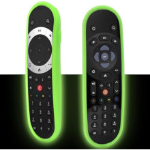 Fjernkontrolldeksel Fit for Sky Glass/Stream TV Remote, Also for Sky Q Touch og Non-Touch Fjernkontroll, Anti-Slip, Støtsikker - Glow Green