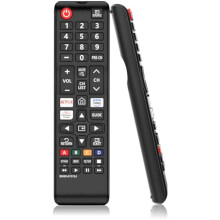 Smart Samsung Fjernkontrolls for Smart TV med Netflix, Prime Video, Rakuten TV knapper for All Samsung TV QLED Frame Curved Solar (Black)