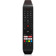 Replacement Hitachi RC43141 Fjernkontroll for TV med Netflix YouTube knapper, universal hitachi tv remote 30100945 24HB21T65U 32HB26T61U 43HB26T72U