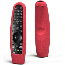 Comando universal Protective Case Compatível com LG Magic AN-MR20BA AN-MR19BA AN-MR650 AN-MR650A AN-MR600 LG Smart TV Remote Anti-Slip (Red)