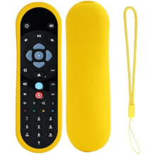 Capa para comando para Sky Q Comando de voz EC201 EC202, Yellow - Silicone Protective Case com Lanyard para SKY135, Sky Glass Remote, Sky Q Touch
