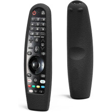 Universell fjernkontroll Beskyttelsesdeksel Kompatibel med LG Magic AKB75855501 AN-MR20GA med Voice Function, AN-MR19BA, AN-MR650, AN-MR600, (Black)