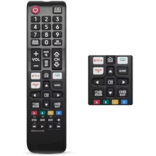 Replacement TV Fjernkontroll for Samsung Smart TV med Netflix Prime Button - Universal Replacement Controller for Samsung UHD