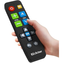 Samsung Replacement TV Remote Kompatibel med Samsung TV's ONLY (Black Big Button TV-fjernkontroll, Simplified og Easy to Use)