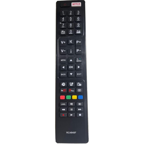 Replacement RC4848F Comando para Polaroid Bush Hitachi TV 43HB6T72U, No Setup Required