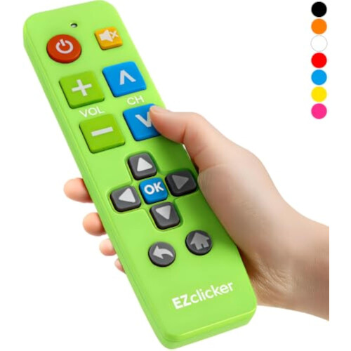 Samsung Replacement TV Remote Compatível com Samsung TV's ONLY (Black Big Button Comando TV, Simplified e Easy to Use)