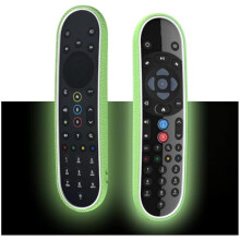 Sky Q Fernbedienung Hülle - Kompatibel mit Sky Q EC201/EC202/EC302 Silikon Protection, Guter Griff, Stoßfest Hülle mit Anti-Lost (Green White)