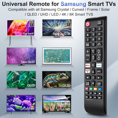 2 un Comando universal para todos Samsung Frame Curved Solar Crystal 4K 2