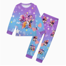 (Purple, 130) Kids Girls KPOP Demon Hunter Pyjamas Set Sleepwear Outfit Nightwear Gifts
