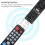 Big Button Telecomando universale per Elderly - Jumbo Size Telecomando per Easy Basic Control - Compatibile con Samsung LG Toshiba Sony JVC Panasonic 5