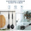 Heat Resistant Large Silicone Cooking Spoon Set, Nonstick Free Kitchen Utensils 3