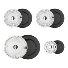 Gas Stove Burner Caps Set of 4,Burner Gas Cooker Hat Set,High Cooking Performance Stove Lids for Gas Burner Cap Cover Head Replacement Fits Most,1 La