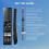 Replacement Sharp TV Remote Control SHW/RMC/0137N, Compatible with Sharp Aquos/Android T-C32FH2KF2AB Smart TV, Universal Remote Control With 4 3