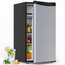 92L Stainless Steel Single Door Mini Fridge–Compact,Quiet&Energy Efficient