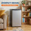 92L Stainless Steel Single Door Mini Fridge–Compact,Quiet&Energy Efficient 2
