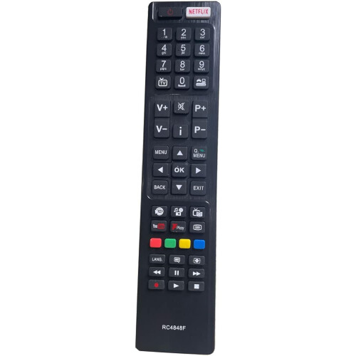 Replacement RC4848F Comando para Polaroid Bush Hitachi TV 43HB6T72U, No Setup Required 1