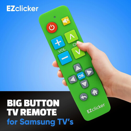 Samsung Replacement TV Remote Compatível com Samsung TV's ONLY (Black Big Button Comando TV, Simplified e Easy to Use) 2
