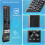 Replacement Sharp TV Remote Control SHW/RMC/0137N, Compatible with Sharp Aquos/Android T-C32FH2KF2AB Smart TV, Universal Remote Control With 4 5