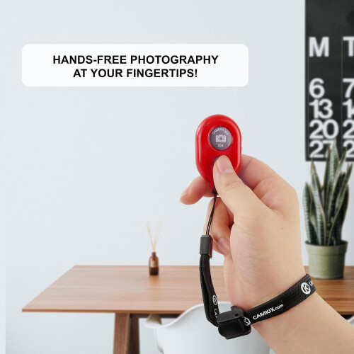 Wireless Bluetooth Camera Shutter Comando para Smartphones - Create Photos e Selfies - Compatível com todos IOS e Android Devices 2