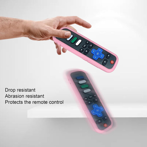 Protective Silicone Case para Roku Comandoler, Drop-Proof e Washable Capa, Compatível com Multiple Models (Black - Soft washable Silicone) 2