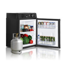 SMETA 12V/240V/Gas 3 Way Fridge 40L for Campervan, Camping, Caravan, Motorhome Quiet | 0-10 | Black