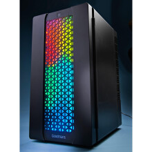 FAHD TRADERS Gaming Mini Fridge 10L – RGB LED Lights, Remote Control, Thermoelectric Cooling, Quiet Operation, Removable Shelf – Drinks & Snacks C