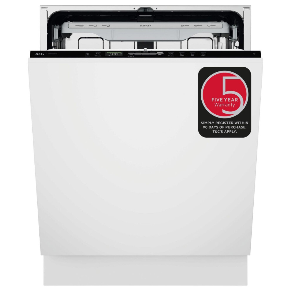 AEG GI8200A2TN Full Size Dishwasher - Built In - White - Image 6