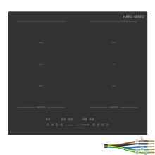 STARCHARTS Built-in 4-Zone Induction Hob with Flex Zone 7360W Matte Black