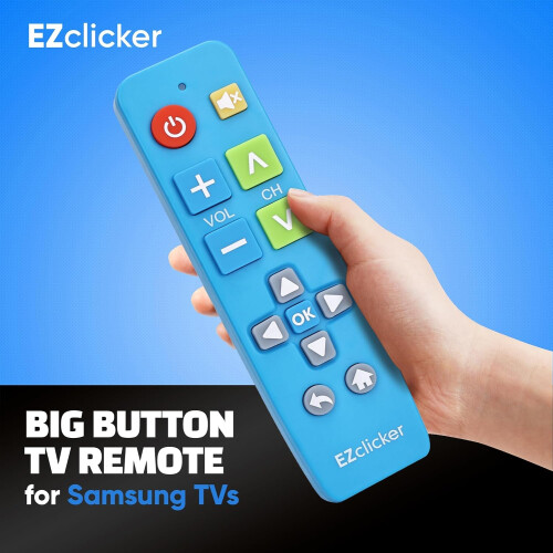 Samsung Replacement TV Remote Compatível com Samsung TV's ONLY (Black Big Button Comando TV, Simplified e Easy to Use) 2