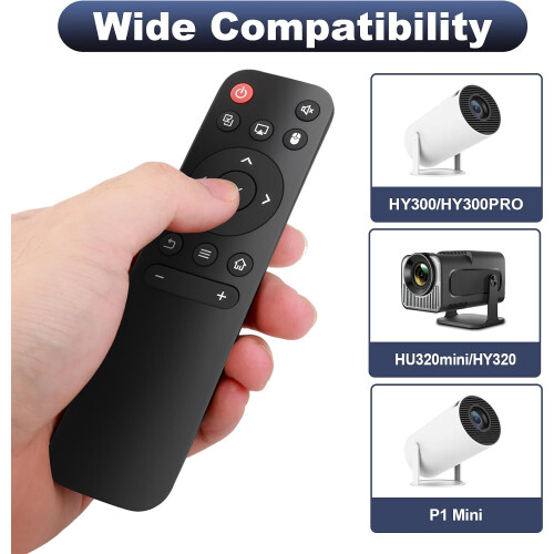 Smart Comando compatível com HY300 HY320 Pro, Projector Comando para Xgody Gimbal 3 Maypug P1 Mini Gaimoo GM200, Projector 1