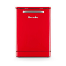 Montpellier MAB1353DR - Red 60cm Retro Dishwasher - 13 Place Settings- D rated