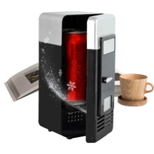 USB Powered Mini Fridge, 19.5x9.5x9.5cm, 5V Portable Mini Cooler And Warmer