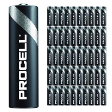50 Pack - Duracell Procell AA Batteries | 1.5V Industrial Power Alkaline Battery