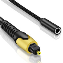 192KHz DAC Optical to 3.5mm Female Converter,Optical Audio Cable to AUX Cable Adapter,Digital to Analog Audio Converter for HDTV DVD Set-top Boxes (U