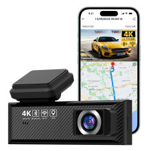 Miofive Mini S 4K Dash Cam for Car with GPS & UK Speed Camera Alerts